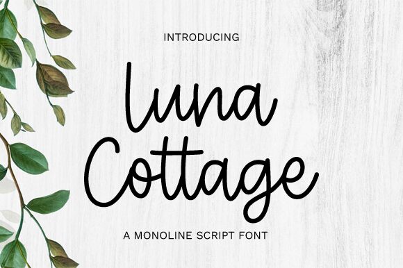 Luna Cottage Schriftart
