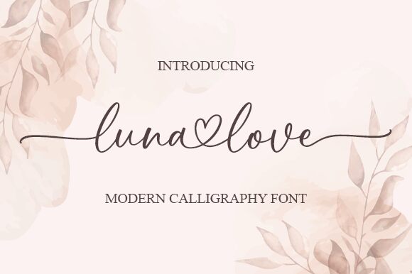 Luna Love Czcionka