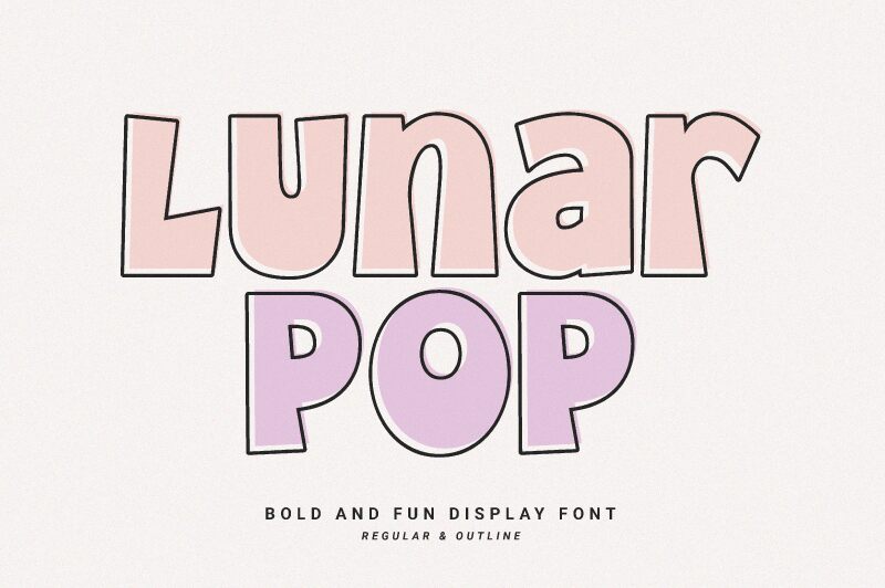 Lunar Pop Schriftart