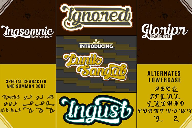 Lunik Sangat Schriftart