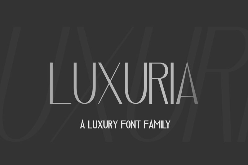 Luxuria Schriftart