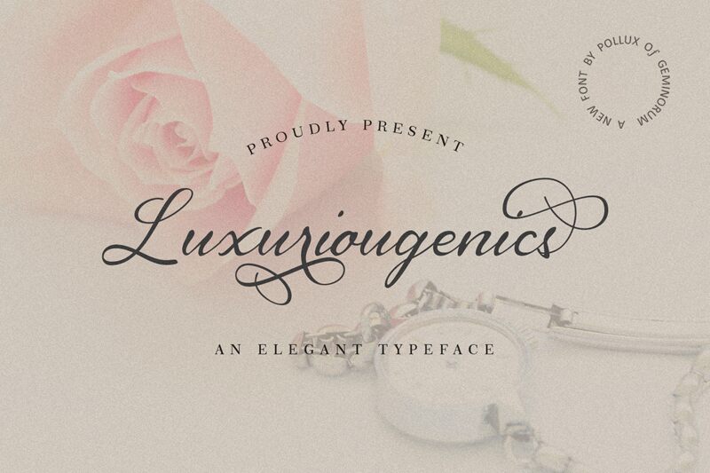 Luxuriougenics Schriftart