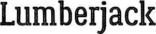 Lumberjack font