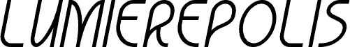 Lumierepolis Italic font