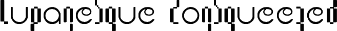معاينة خط Lupanesque consqueezed