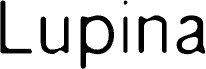 معاينة خط LupinaBlur-Regular