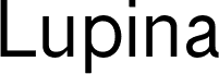 معاينة خط LupinaDemo-Regular