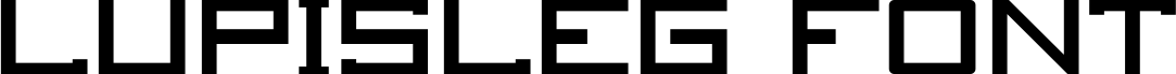 Lupisleg Font