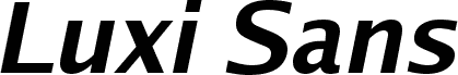 Luxi Sans Bold Oblique