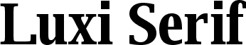 Luxi Serif Bold