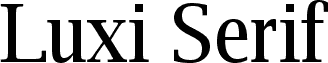 Luxi Serif Regular