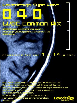 LVDC Common Pix2 Czcionka