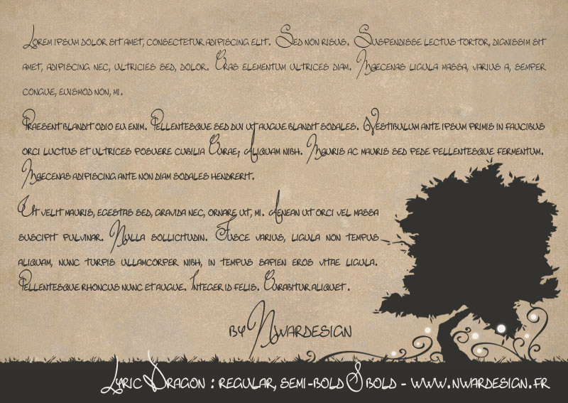 Lyric Dragon Carattere