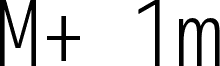 Preview of the M+ 1m light font