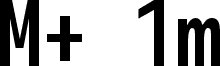 Preview of the M+ 1m medium font