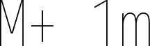 Preview of the M+ 1m thin font