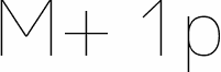 Preview of the M+ 1p thin font