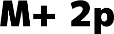 M+ 2p black