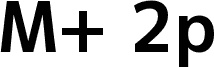 M+ 2p bold