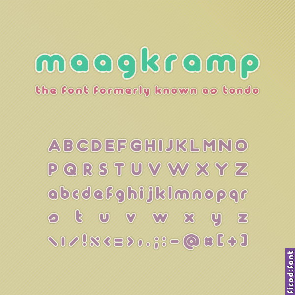 Maagkramp Schriftart