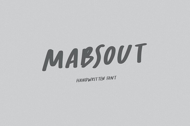 Mabsout Schriftart