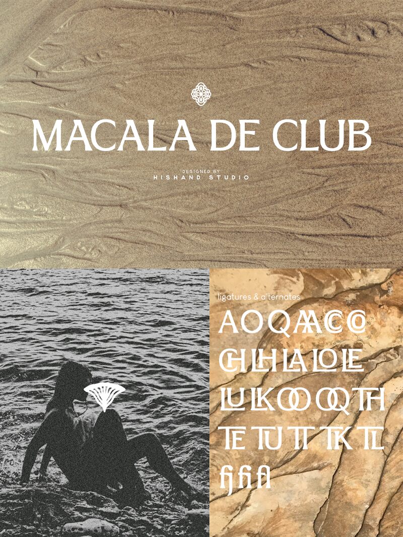 MACALA DE CLUB Czcionka