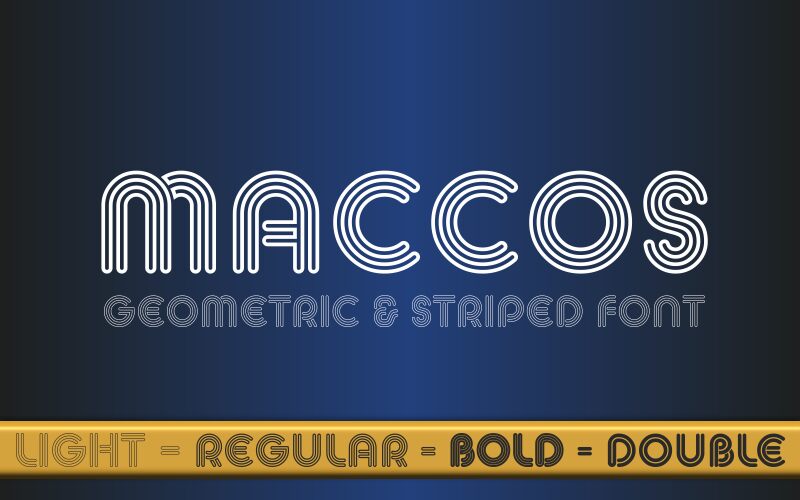 MACCOS Schriftart