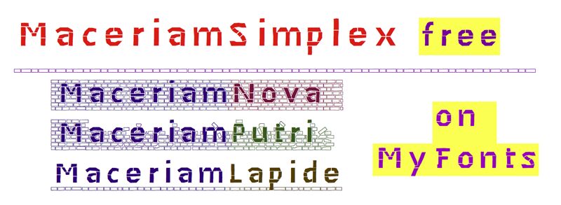 MaceriamSimplex Czcionka