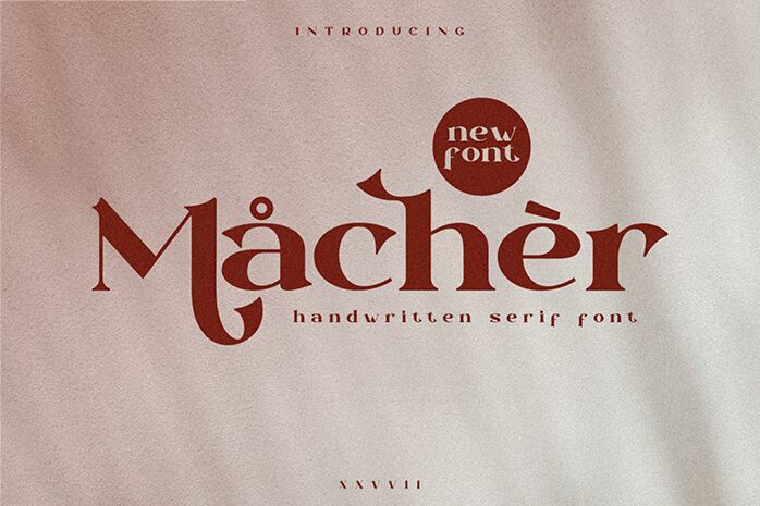MACHER Schriftart