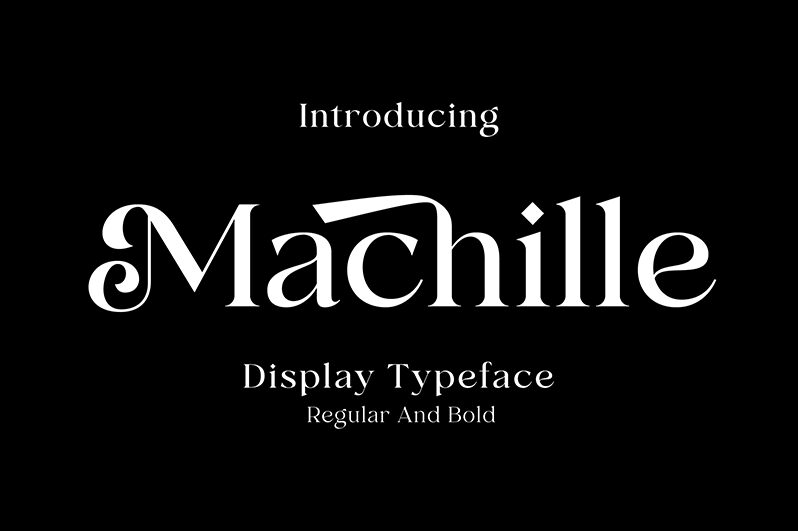 Machille-Bold — Apresentação da fonte