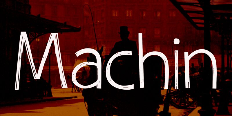 Machin Schriftart