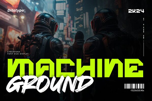 Machine Ground Шрифт