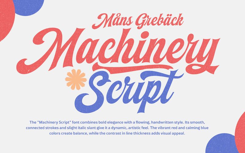 Machinery Script Czcionka