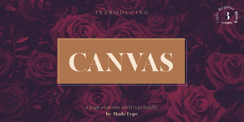 MADE Canvas Czcionka