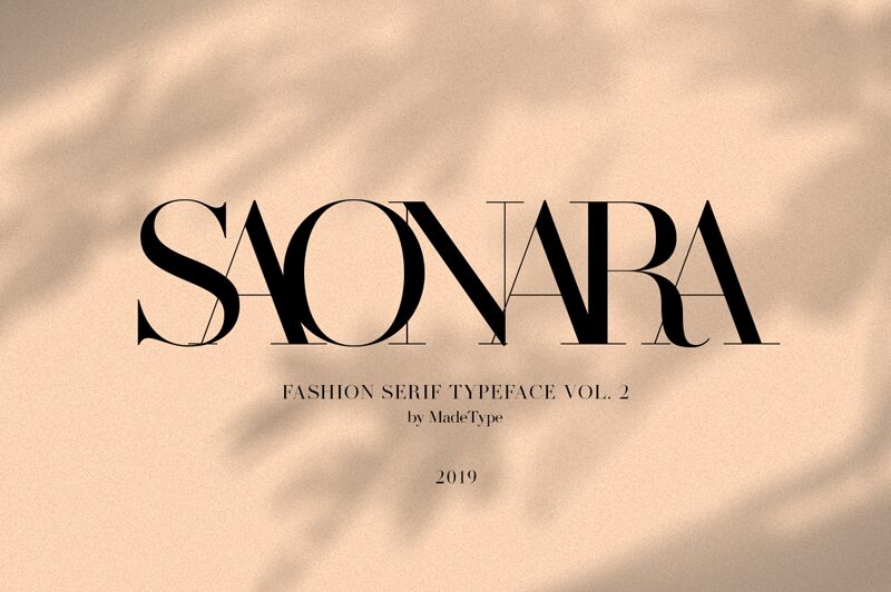 MADE SAONARA Schriftart