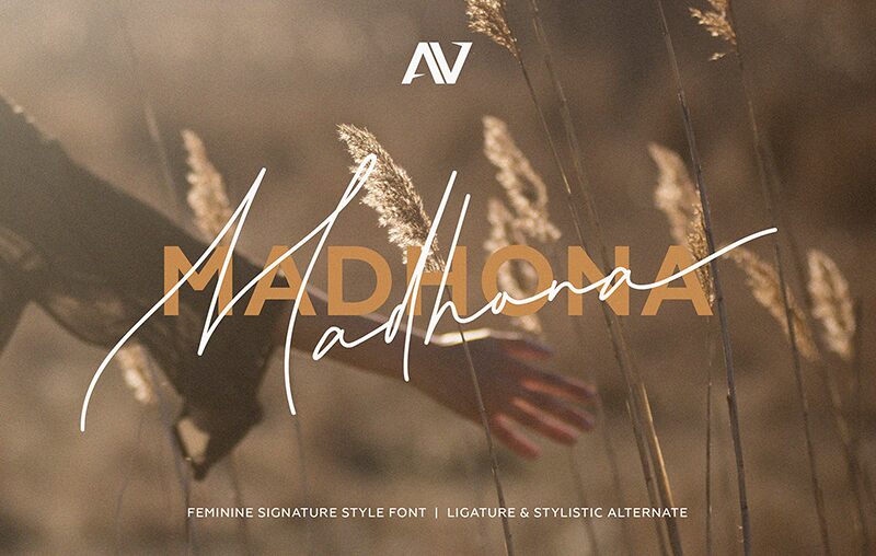 Madhona Schriftart