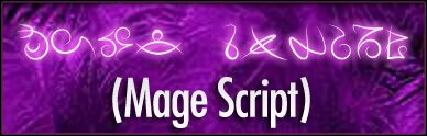 Mage Script Czcionka