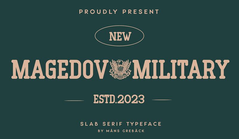 Magedov Military Schriftart
