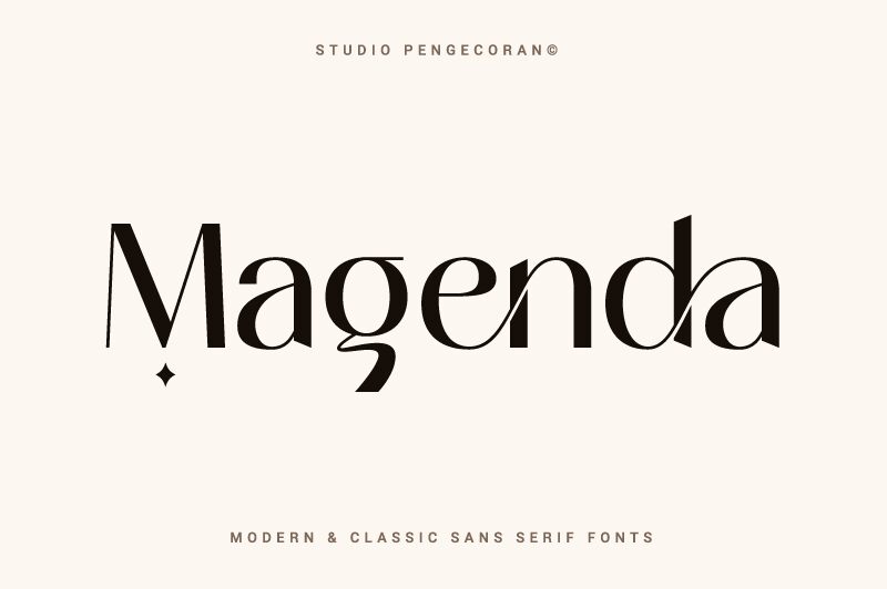 Magenda Schriftart