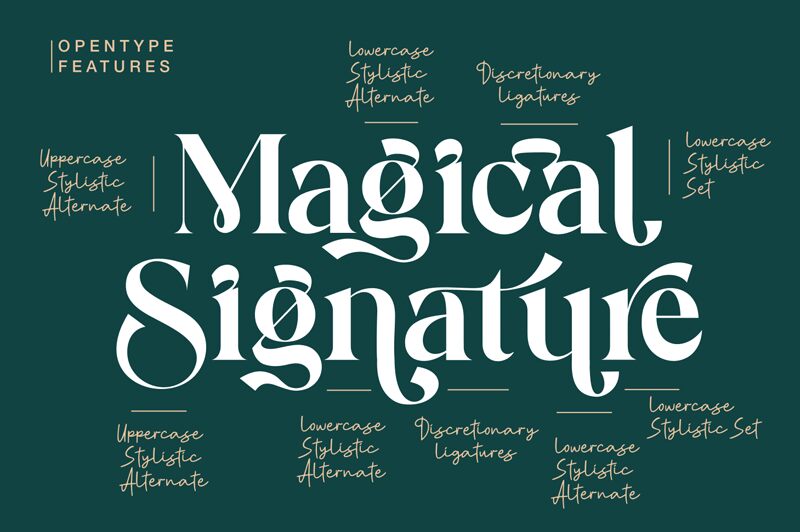 Magical Signature Czcionka