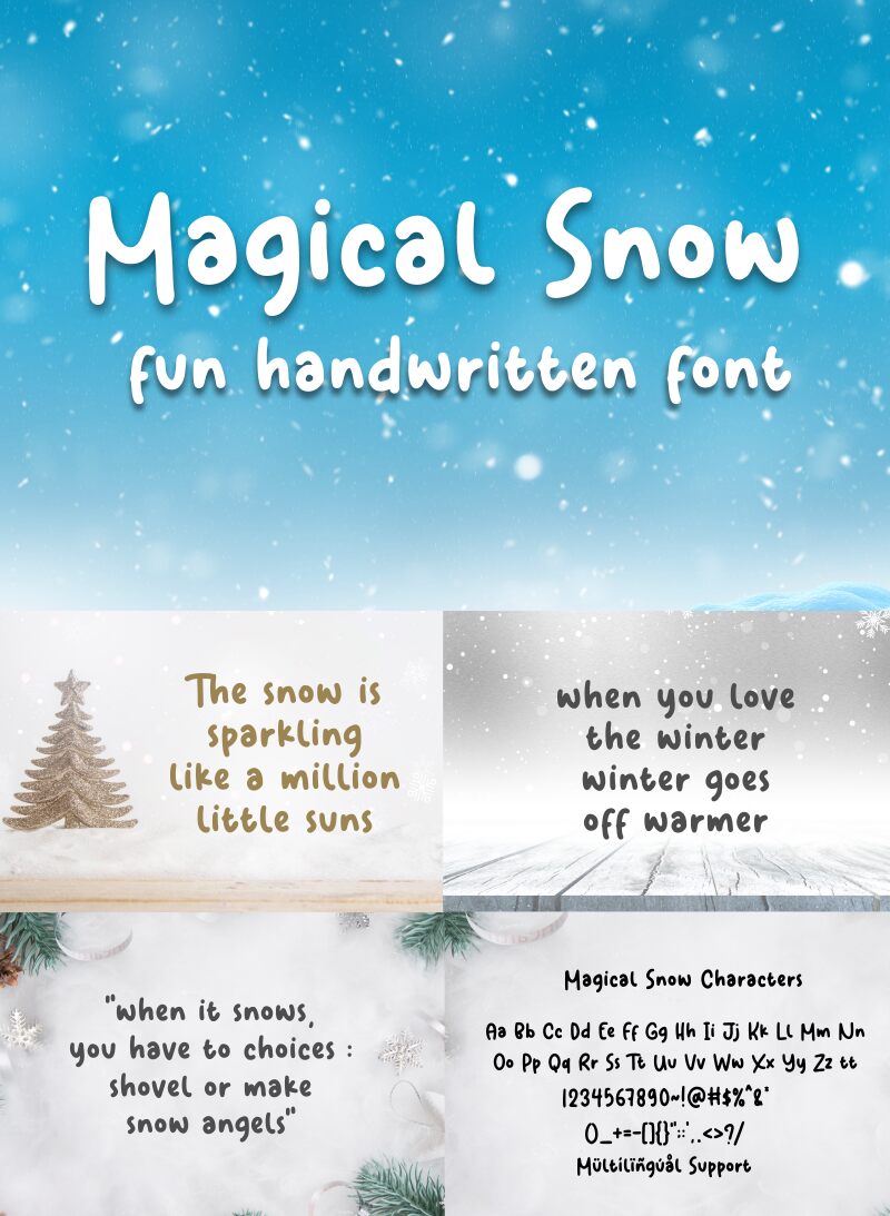 Magical Snow Czcionka
