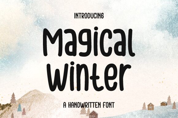 Magical Winter Czcionka