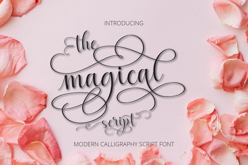 magical script Schriftart