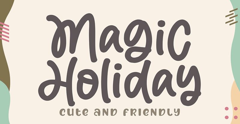Magic Holiday Czcionka