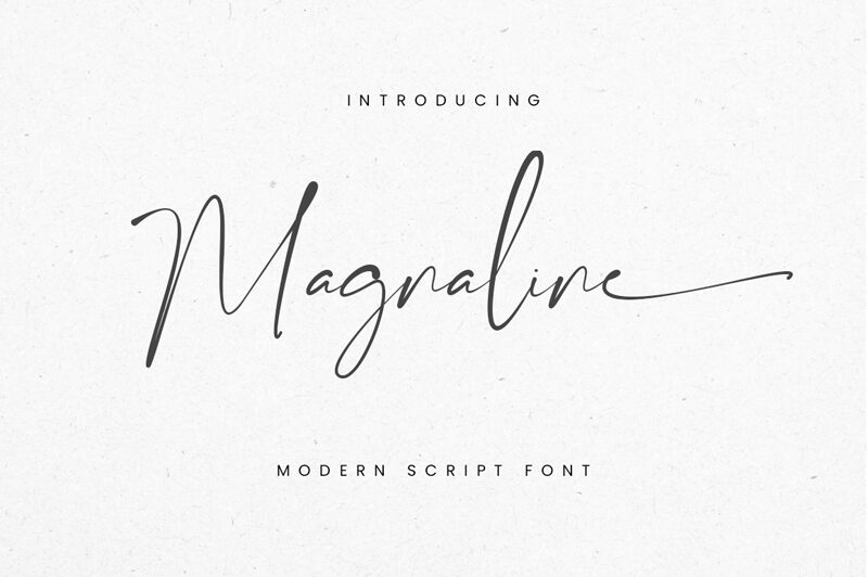 Magnaline font