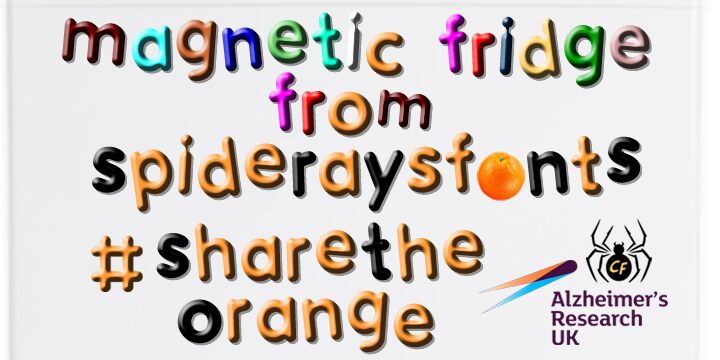 MAGNETIC FRIDGE Druh písma