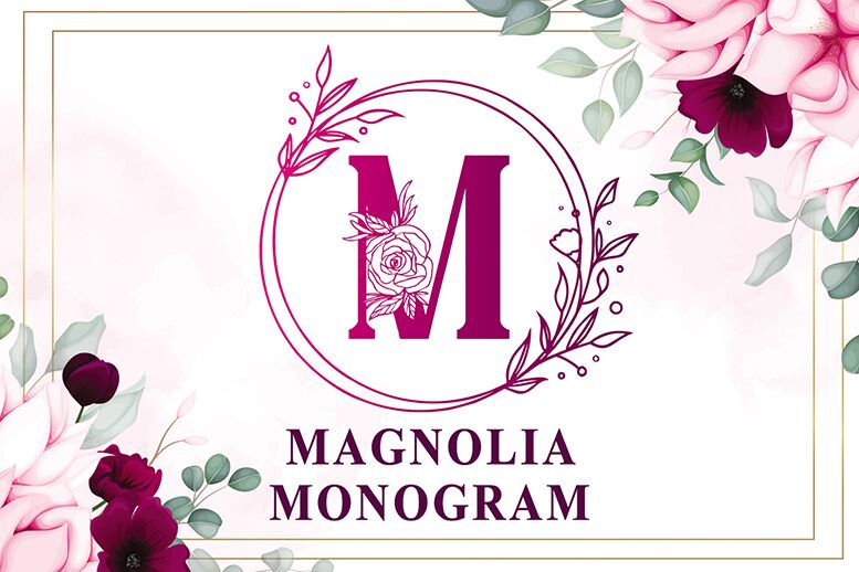 MAGNOLIA MONOGRAM Czcionka