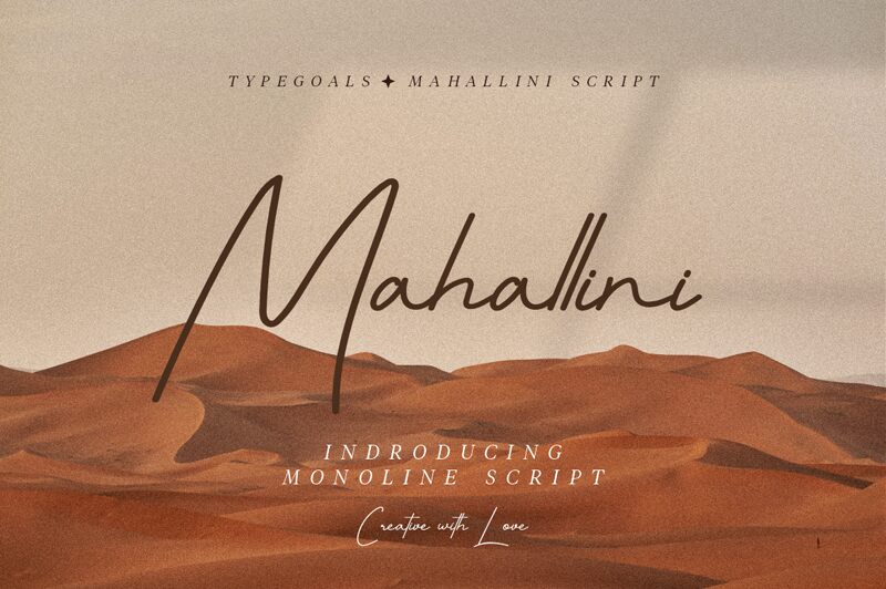 Mahallini Schriftart