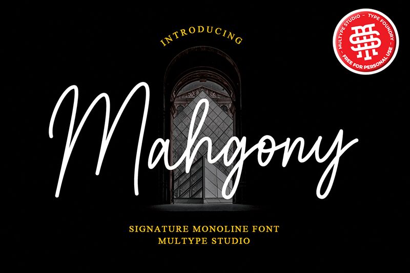 Mahgony Schriftart