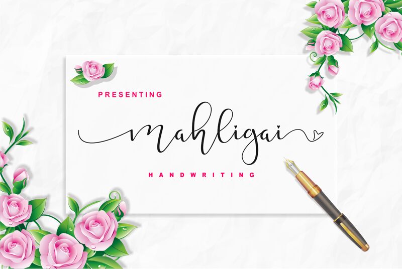 mahligai Schriftart